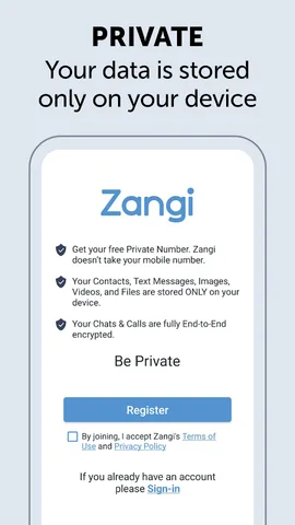 Zangi Messenger — скриншот 1